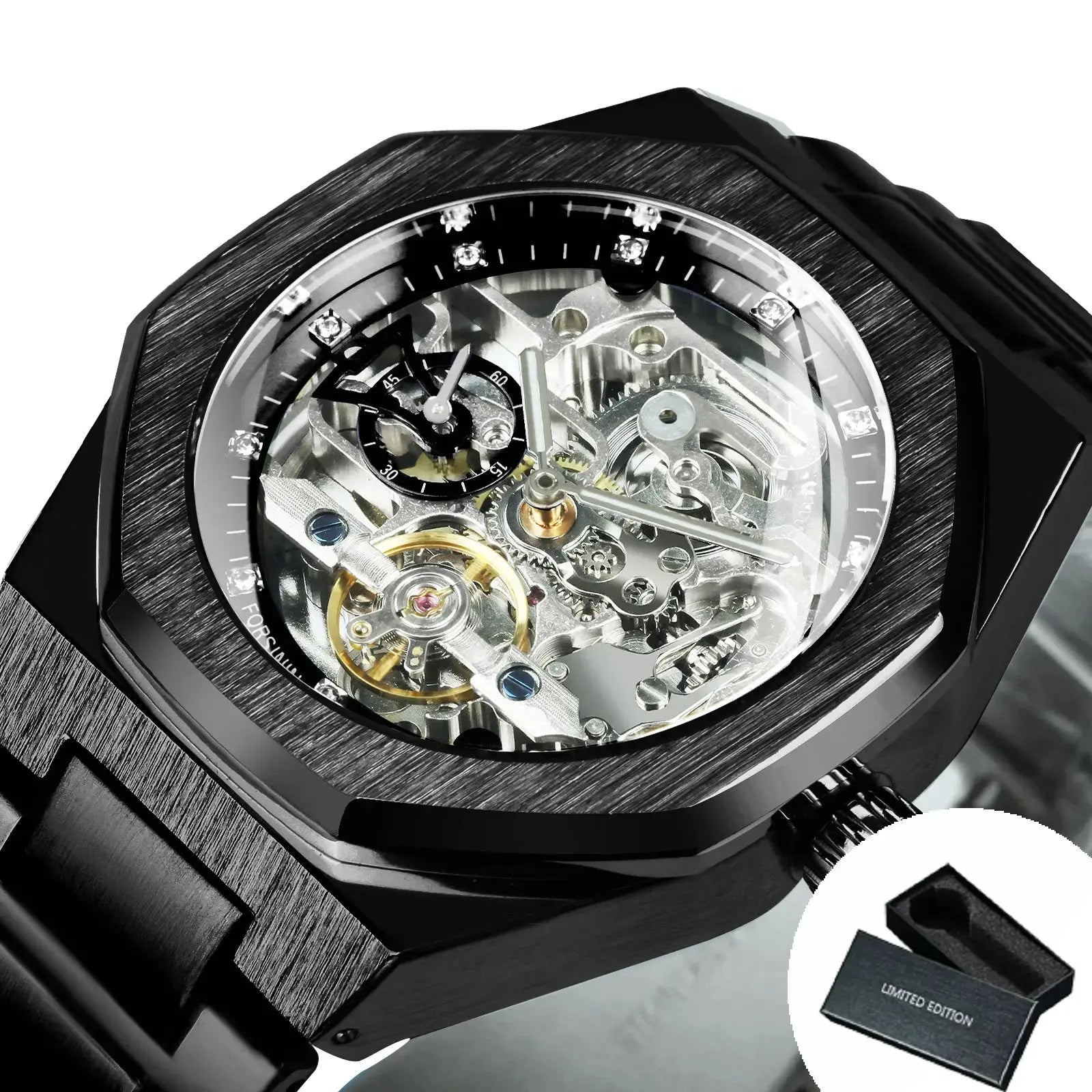 Automatic Tourbillon Skeleton Mechanical watch Inspirational Watches
