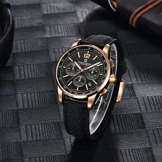 Chronograph Japan Vk63 Sport Quartz Wristwatch Sapphire Date 100m Waterproof - Inspirational Watches