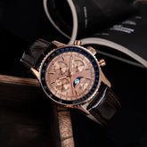 Moon phase Pilot Chronograph Mechanical Tianjin ST1908 Movement Inspirational Watches