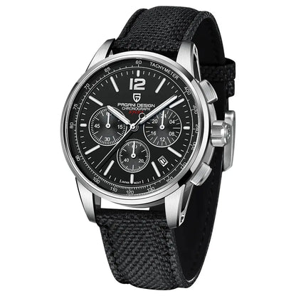 Chronograph Japan Vk63 Sport Quartz Wristwatch Sapphire Date 100m Waterproof - Inspirational Watches