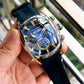 Reef Tiger 316L Stainless Steel Wine Barrel Automatic Watch Fashion Mulitfunction Tourbillon Mechanical Watches for Men RGA3069 Inspirational Watches
