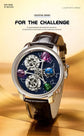 PINDU Design Starry Twelve Constellations Mechanical Watch Sapphire Waterproof Men Mechanical Wristwatches Miyata 8215 Movement Inspirational Watches