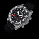 SEESTERN Chronograph Man of Watch Mechanical Tianjin ST1901 Movement Sapphire Wristwatches Nylon Sticker Strap Luminous Skeleton Inspirational Watches