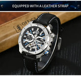 44mm Vintage Dial Luxury Sapphire Automatic Mechanical Waterproof Inspirational Watches