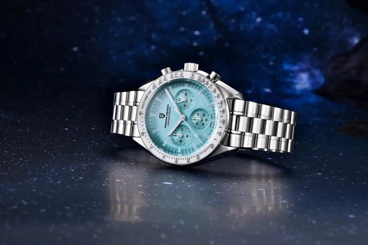 Luxury Business Mens Watches Chronograph AR Sapphire Mirror Waterproof - Inspirational Watches