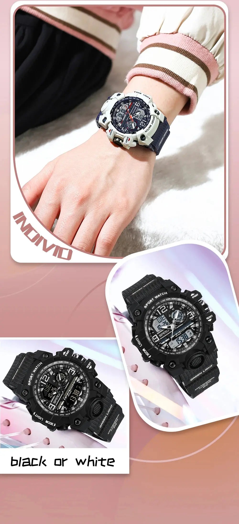 LED Digital Sport Watch Waterproof Inspirational Watches