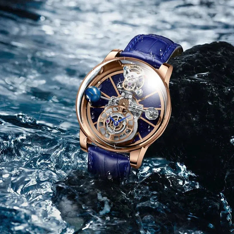Diamond Tourbillion Astronomy waterproof Watch Inspirational Watches