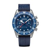 SEESTERN Chronograph Man of Watch Mechanical Tianjin ST1901 Movement Sapphire Wristwatches Nylon Sticker Strap Luminous Skeleton Inspirational Watches