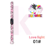 Kuromi Cartoon Waterproof Touch LED Digital Watch Inspirational Watches