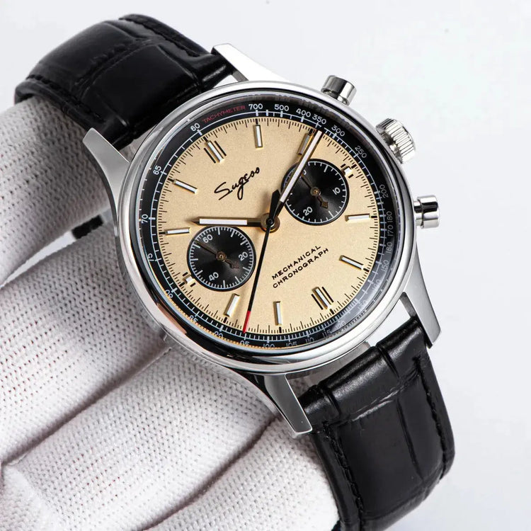 Mechanical Chronograph Panda Wristwatch Air Force Sapphire Waterproof Inspirational Watches