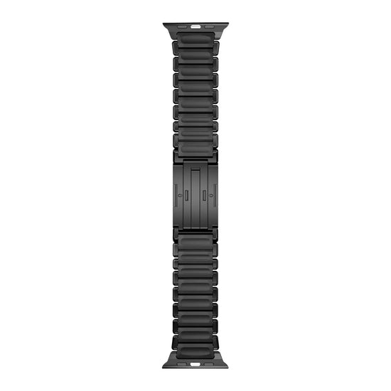 Titanium and Silicone Apple Watch Strap