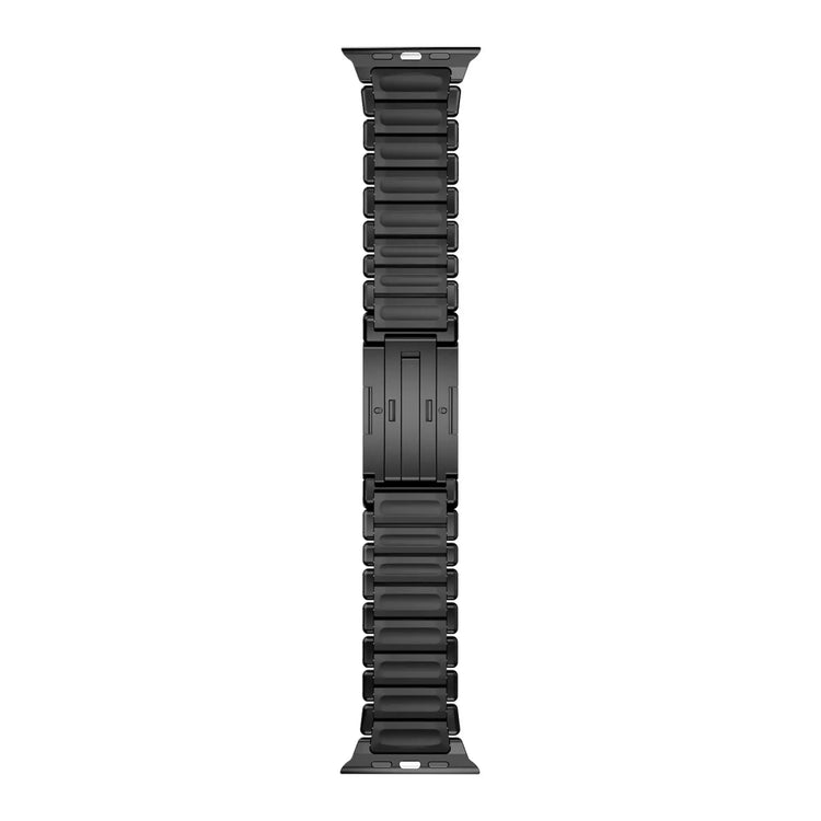 Titanium and Silicone Apple Watch Strap