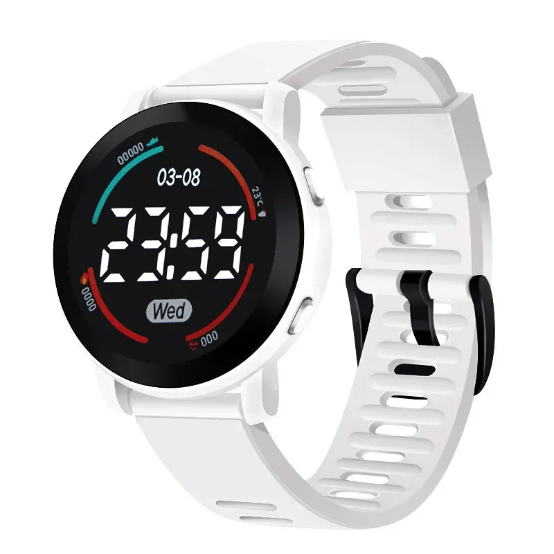 Waterproof LED Digital Luminous Kids Sports Watch Inspirational Watches