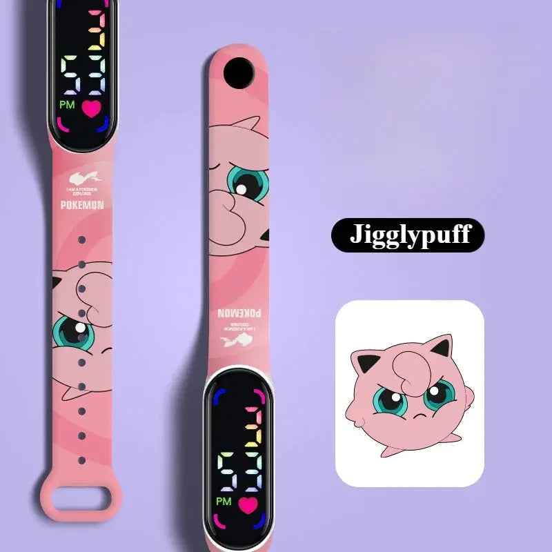 Pokemon LED Digital Waterproof Watch for Kids Inspirational Watches
