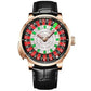 Roulette Wheel Automatic Mechanical Watch – Interactive Casino Dial, NH35A & Sapphire Crystal
