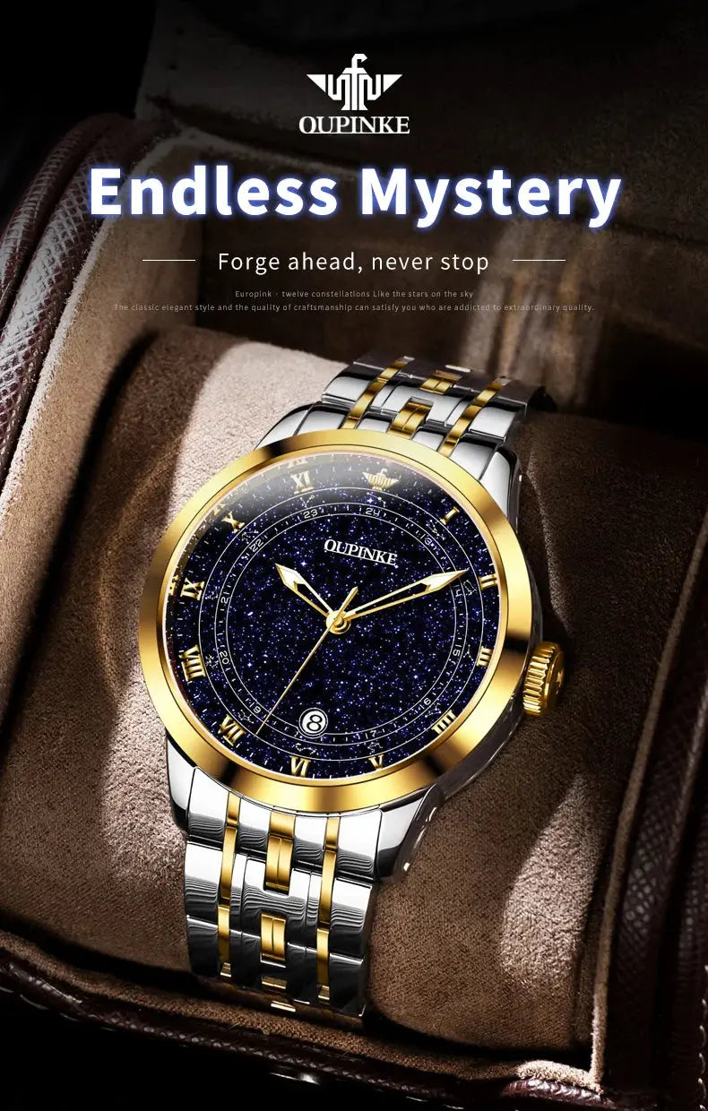 Original Automatic Watch for Men Luxury Japanese Diamond Luminous Inspirational Watches