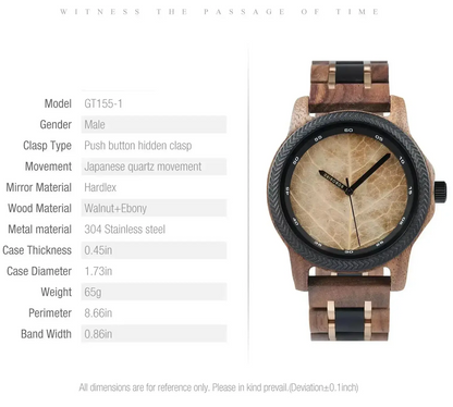 Wooden Men Watches Handmade Inspirational Watches