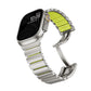 Titanium and Silicone Apple Watch Strap