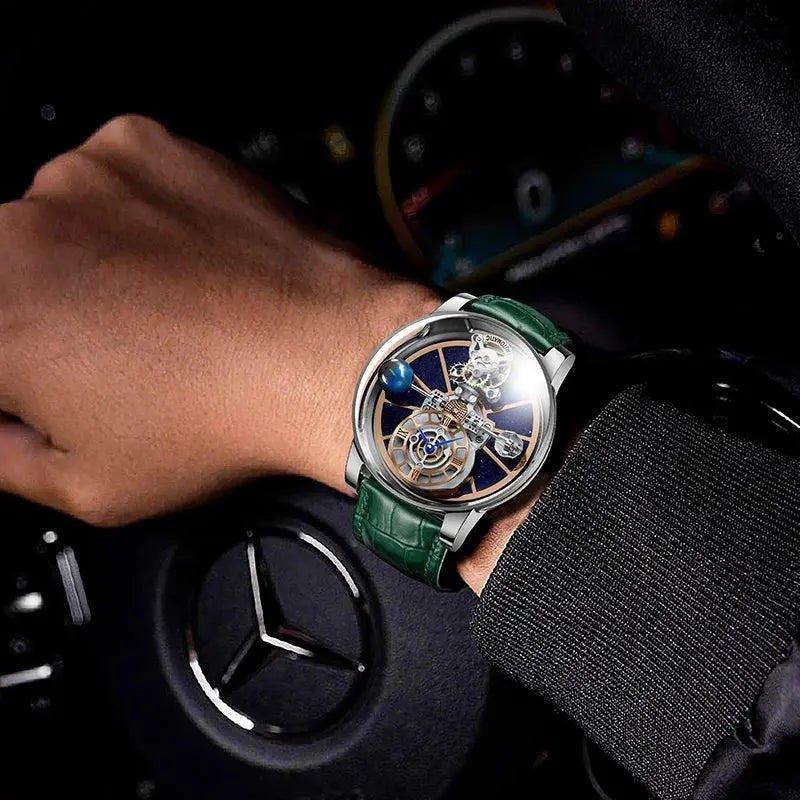 Diamond Tourbillion Astronomy waterproof Watch Inspirational Watches