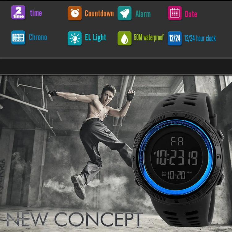 Digital Waterproof Casual Luminous sport watch - Inspirational Watches