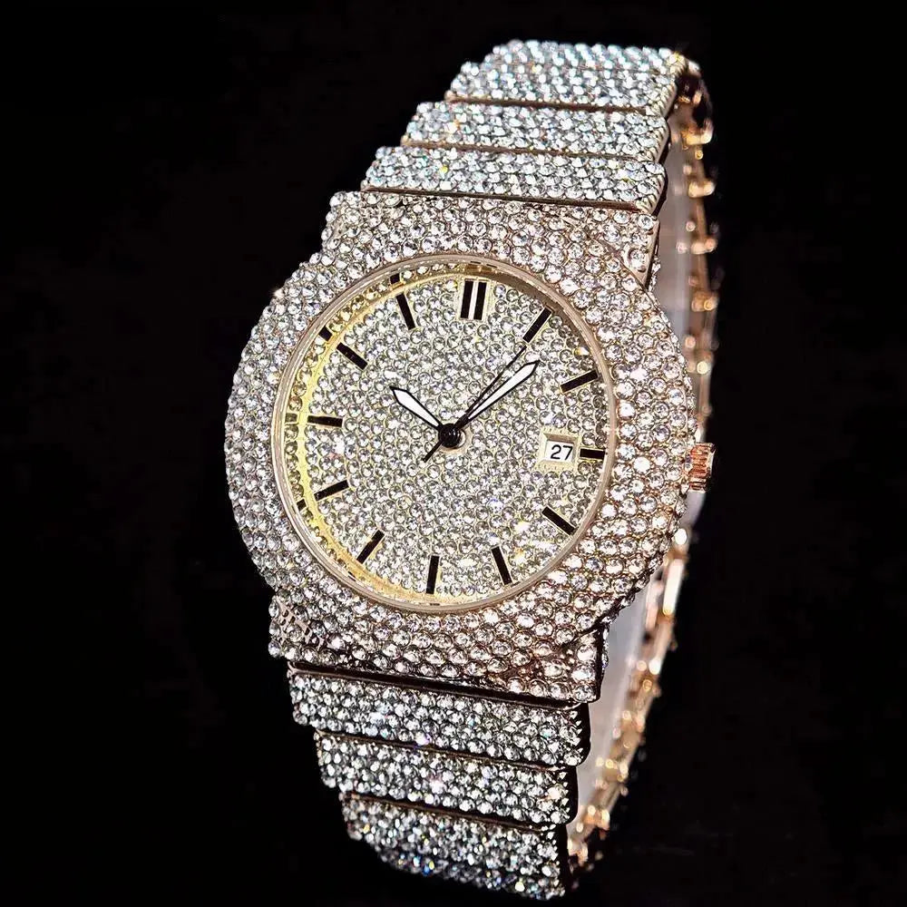 Iced Out Watch Fashion Hip Hop Full Diamond - Inspirational Watches