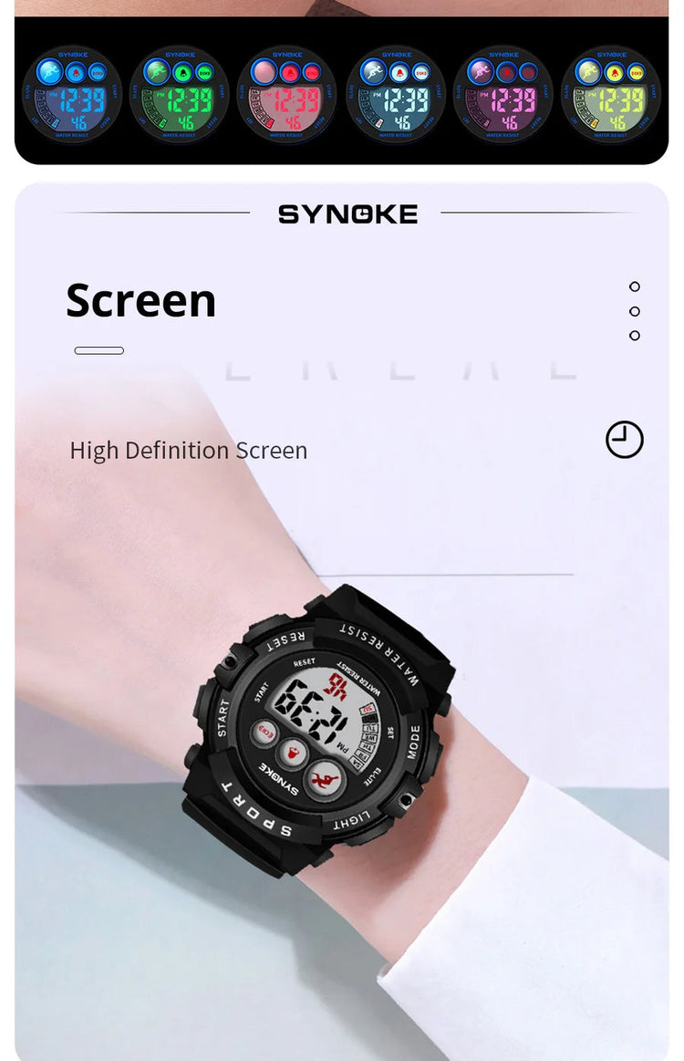 30M Waterproof Electronic Kids Sports Watch Inspirational Watches