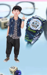 Waterproof Luminous Sport LED Digital Watches for Kids Inspirational Watches