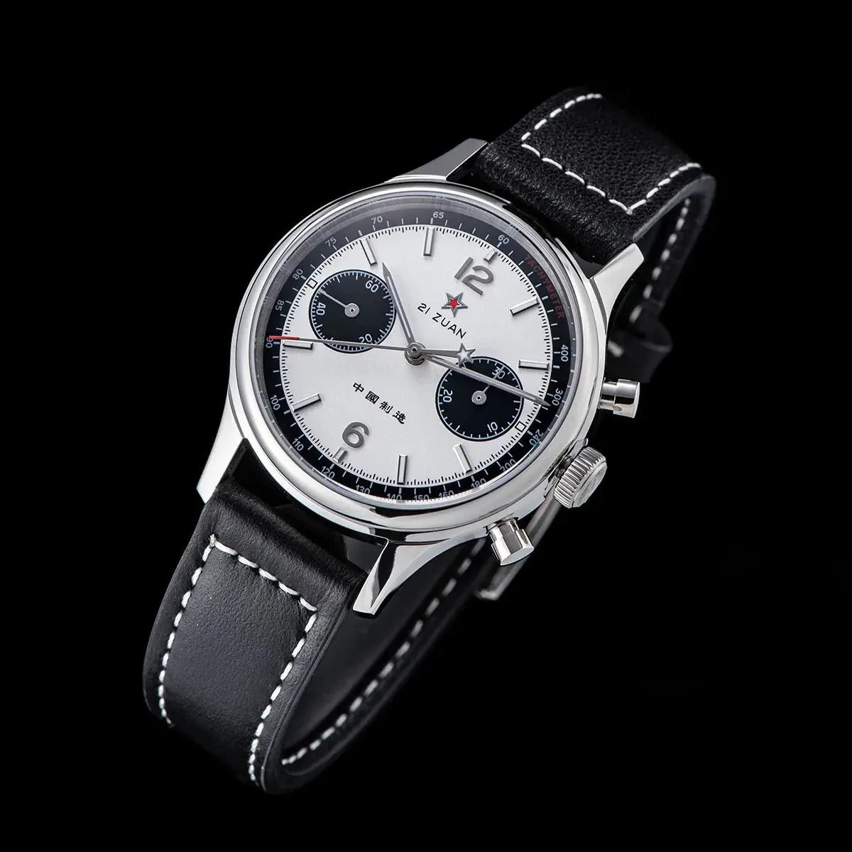 1963 Panda Pilot Chronograph Watch Air Force Sapphire - Inspirational Watches