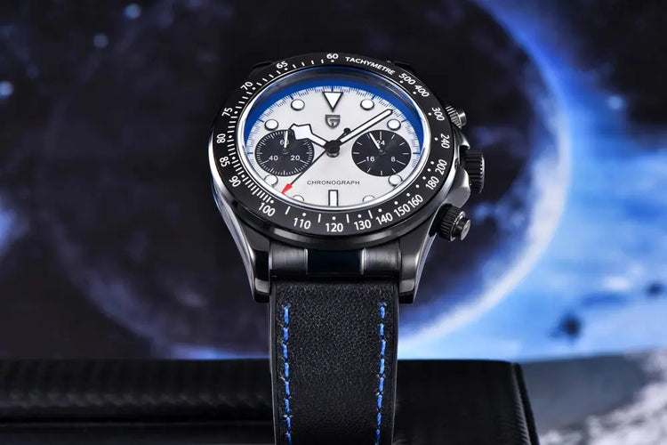 Chronograph Watch Racing car Sport Waterproof AR Sapphire glass - Inspirational Watches