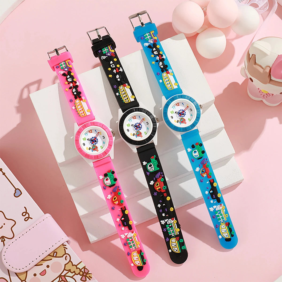 Fun Cartoon Car Kids Watch Inspirational Watches