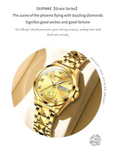 Gold Phoenix Women Luxury Swiss Certified Automatic Mechanical Watch - Inspirational Watches