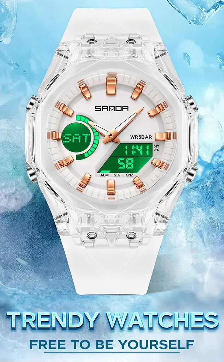 Fashion Electronic Watches Dual Display - Inspirational Watches