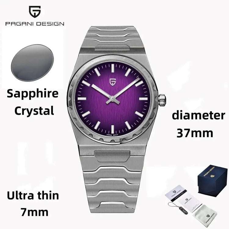 Stainless Steel Rubber Sapphire Crystal Waterproof 100m watch - Inspirational Watches