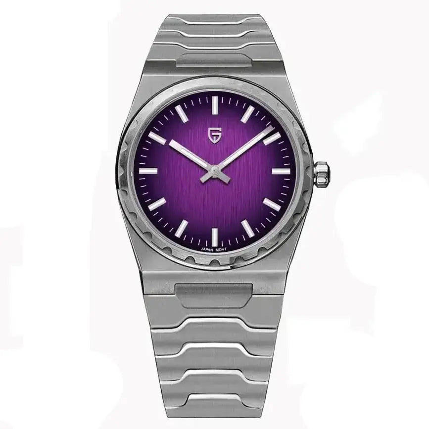 Ultra-Thin Sapphire Quartz Watch – 100M Waterproof Stainless Steel Inspirational Watches
