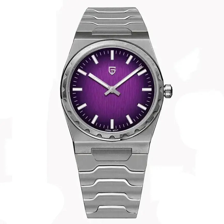 Ultra-Thin Sapphire Quartz Watch – 100M Waterproof Stainless Steel Inspirational Watches