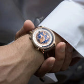 World Time Automatic Mechanical Calendar Stainless Steel Inspirational Watches