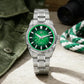 Watchdives WD0003C Quartz Watch VH31 Sweep Seconds Movement 38mm ice Crack Dial Sapphire Luminous 100m Waterproof Men Wristwatch Inspirational Watches
