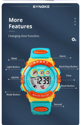 30M Waterproof Electronic Kids Sports Watch Inspirational Watches