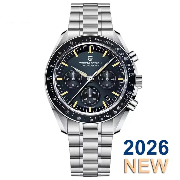 Luxury Business Mens Watches Chronograph AR Sapphire Mirror Waterproof - Inspirational Watches