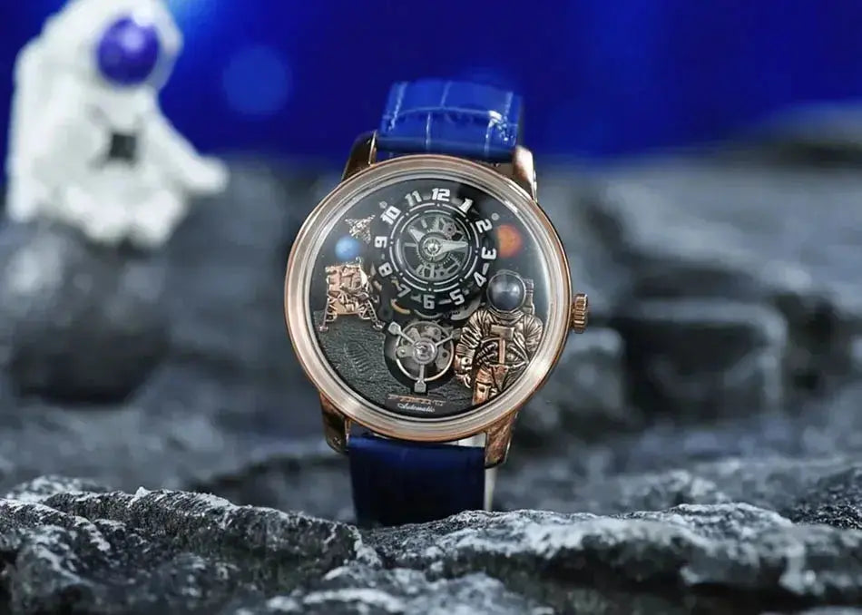 Space Series Unique Design Three-dimensional Dial Mechanical Watch - Inspirational Watches