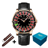 Design Automatic Mechanical Watch Movement Rotating Dial Roulette Watch - Inspirational Watches