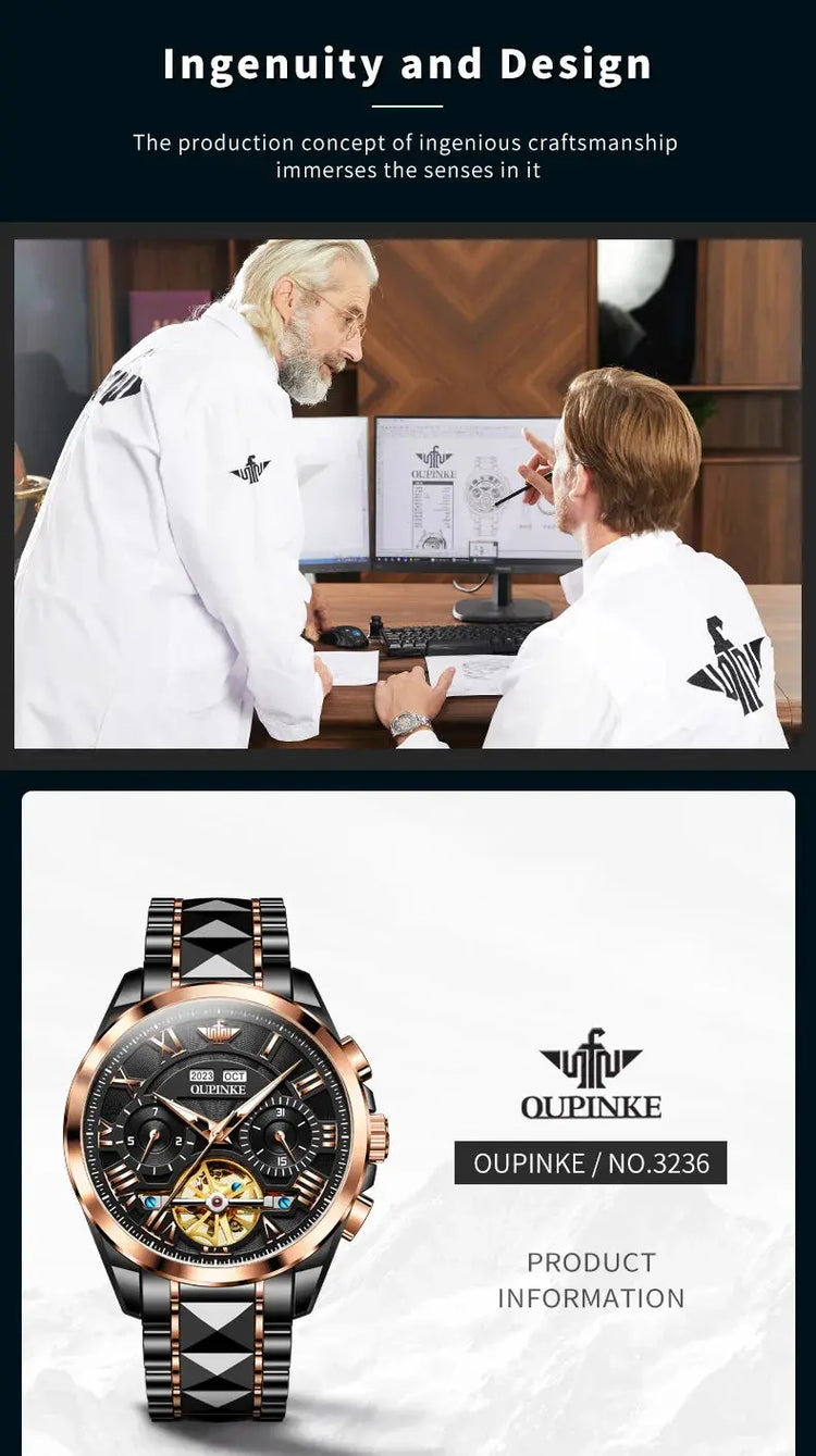 Automatic Skeleton Fashion Watch Inspirational Watches