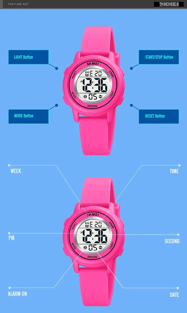 Waterproof Kids Sports Watch Inspirational Watches