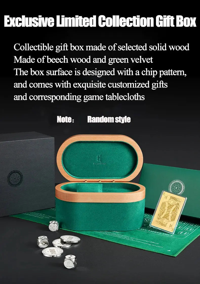 Lucky Harvey Sic Bo Dial Automatic Mechanical Watches for Men 2.5MM Micro-carving Dice Cambered Sapphire Funny Party Game Watch Inspirational Watches