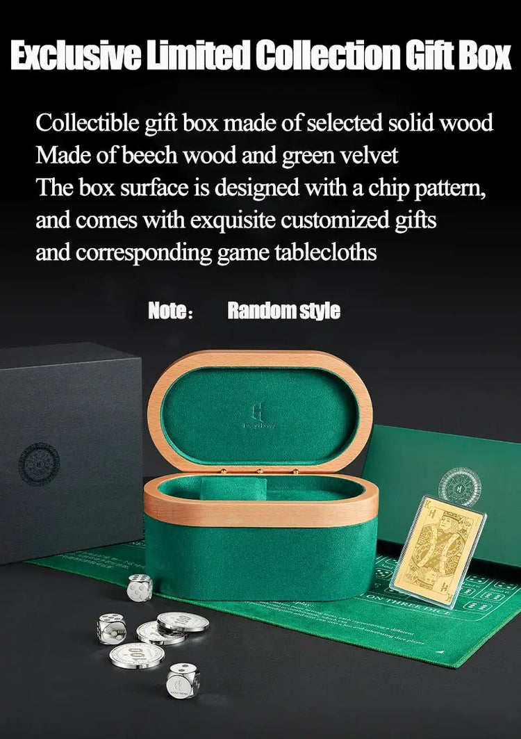 Lucky Harvey Sic Bo Dial Automatic Mechanical Watches for Men 2.5MM Micro-carving Dice Cambered Sapphire Funny Party Game Watch Inspirational Watches