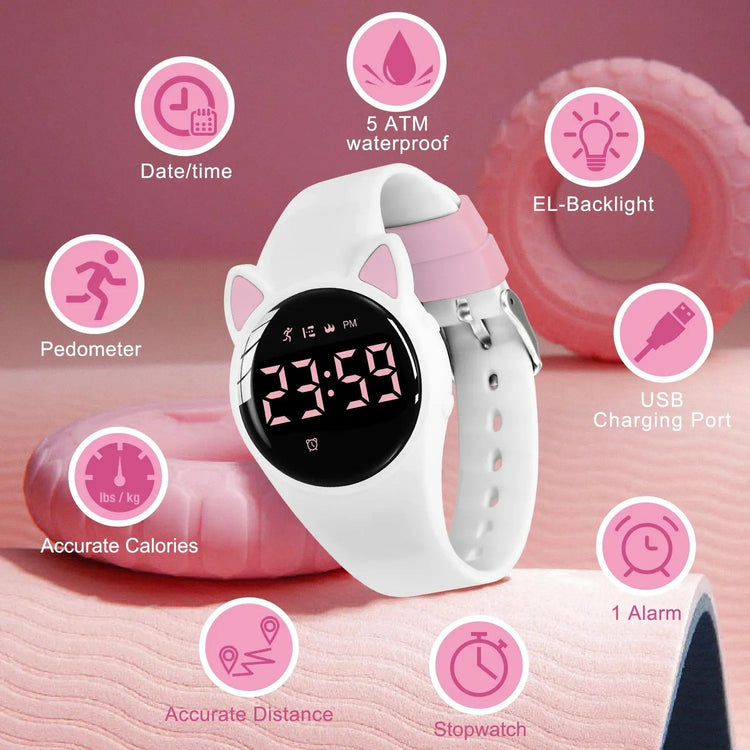 Waterproof Kids Fitness Digital Watches Inspirational Watches