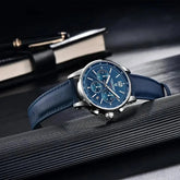 Chronograph Japan Vk63 Sport Quartz Wristwatch Sapphire Date 100m Waterproof - Inspirational Watches