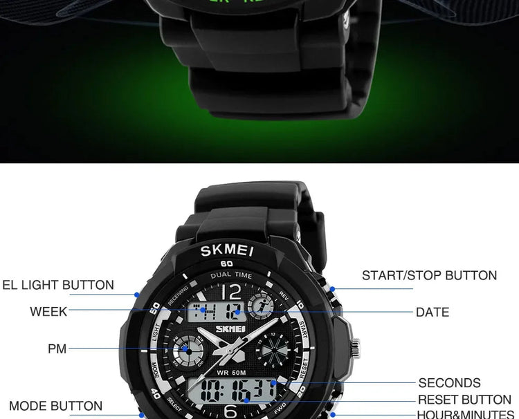 Shockproof Waterproof Electronic Watch Inspirational Watches