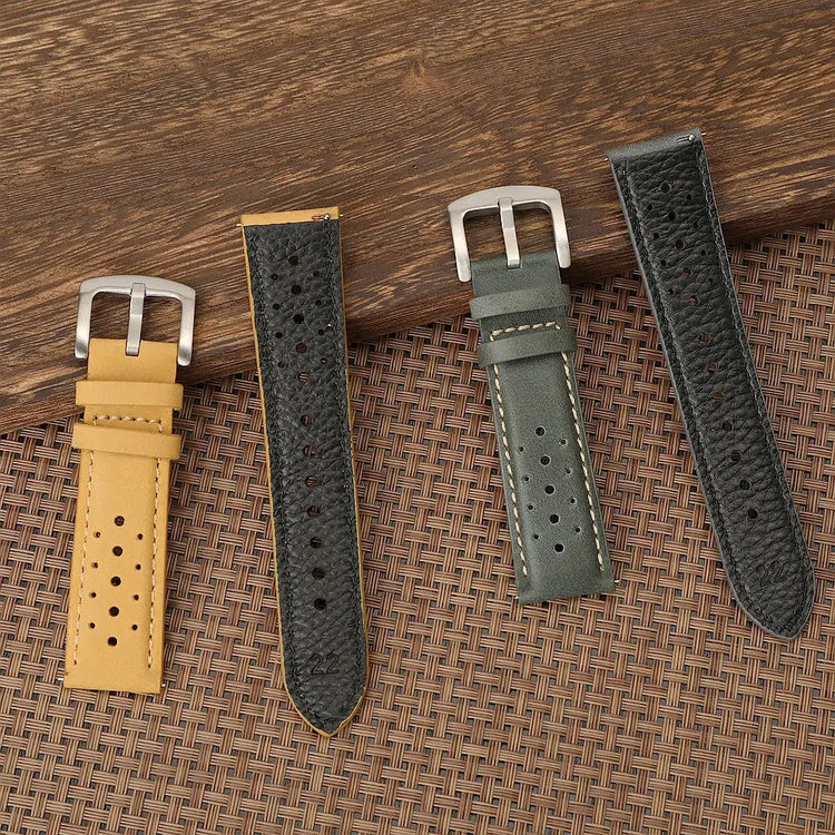 Premium Perforated Genuine Leather Watch Strap