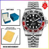 MACARLON Design 2026 New NH35 Mechanical Watch Men 41mm Sapphire Glass Luminous Stainless Steel 300M Waterproof Automatic Watch Inspirational Watches